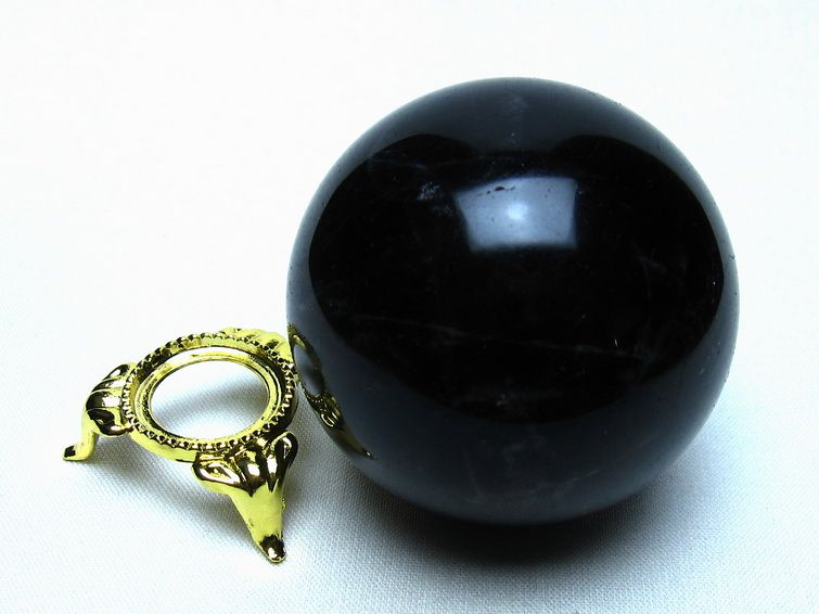 モリオン 黒水晶 丸玉 54mm 一点物 151-9593 【sold out】