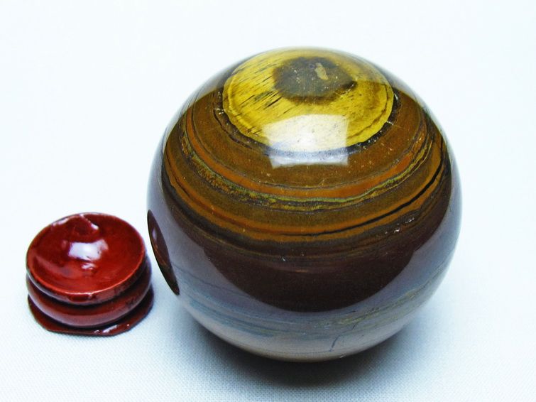 アイアンタイガーアイ 丸玉 56mm 一点物 151-9797
