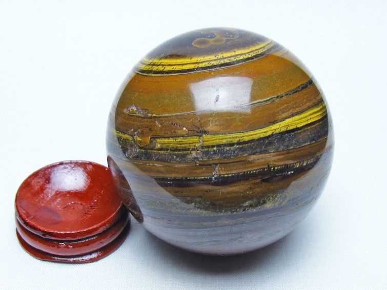 アイアンタイガーアイ 丸玉 64mm 一点物 151-9804