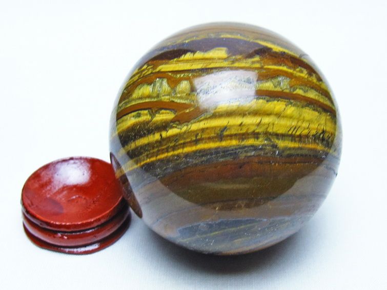 アイアンタイガーアイ 丸玉 67mm 一点物 151-9808
