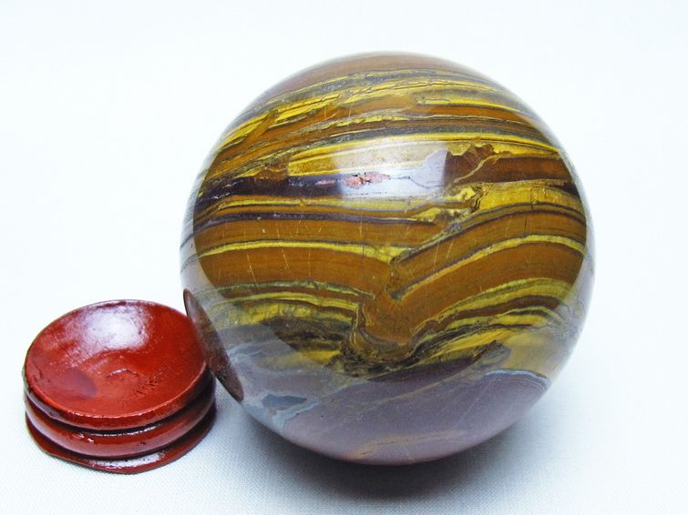 アイアンタイガーアイ 丸玉 68mm 一点物 151-9809