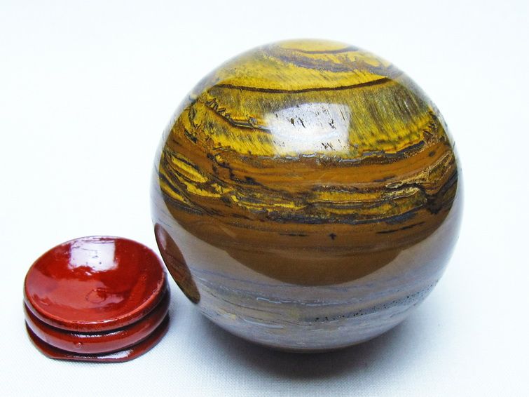 アイアンタイガーアイ 丸玉 69mm 一点物 151-9815