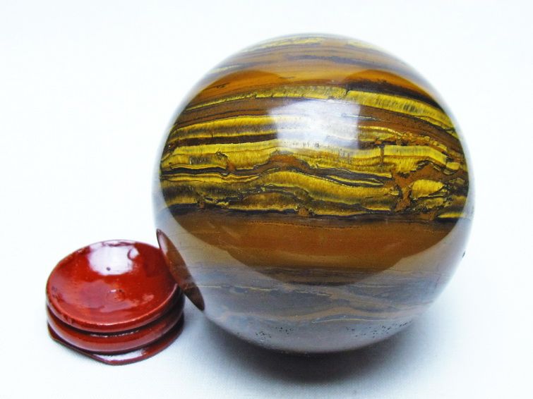 アイアンタイガーアイ 丸玉 74mm 一点物 151-9829
