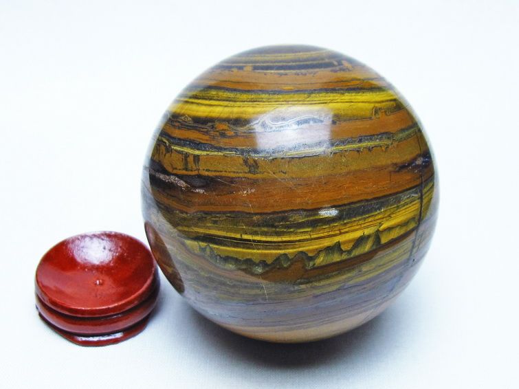 アイアンタイガーアイ 丸玉 75mm 一点物 151-9830