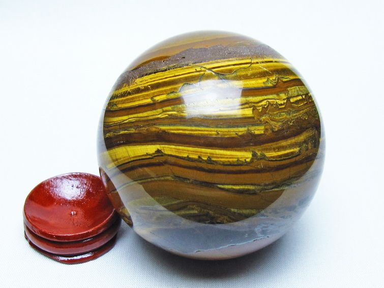 アイアンタイガーアイ 丸玉 73mm 一点物 151-9838