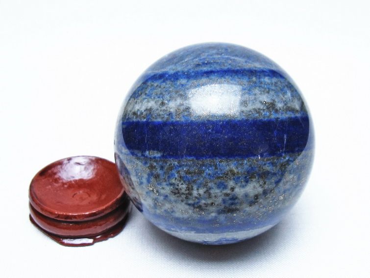 ラピスラズリ 丸玉 61mm スフィア 置物 一点物 151-9983