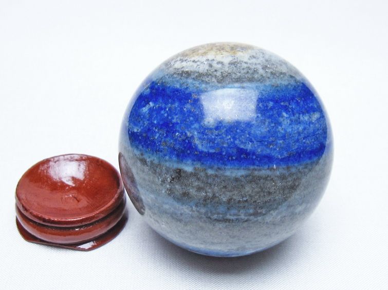 ラピスラズリ 丸玉 61mm スフィア 置物 一点物 151-9986