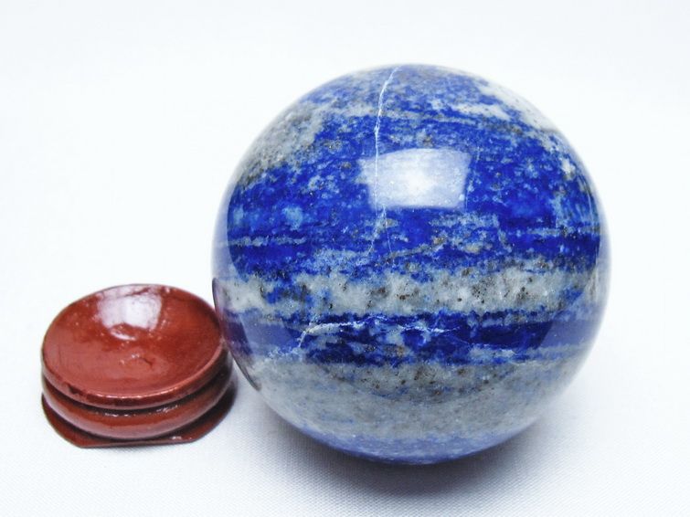 ラピスラズリ 丸玉 65mm スフィア 置物 一点物 151-9991