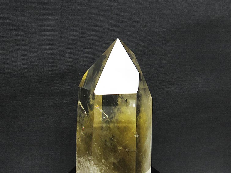 シトリン 六角柱 シトリンクォーツ 台座付属 一点物 152-2874