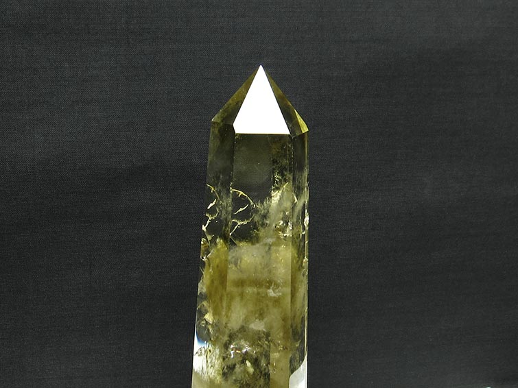 シトリン 六角柱 シトリンクォーツ 台座付属 一点物 152-2878