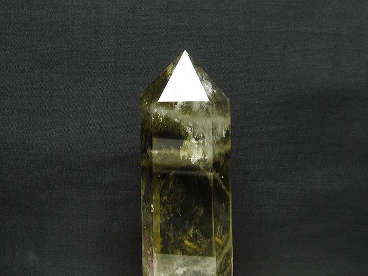 シトリン 六角柱 シトリンクォーツ 台座付属 一点物 152-2882