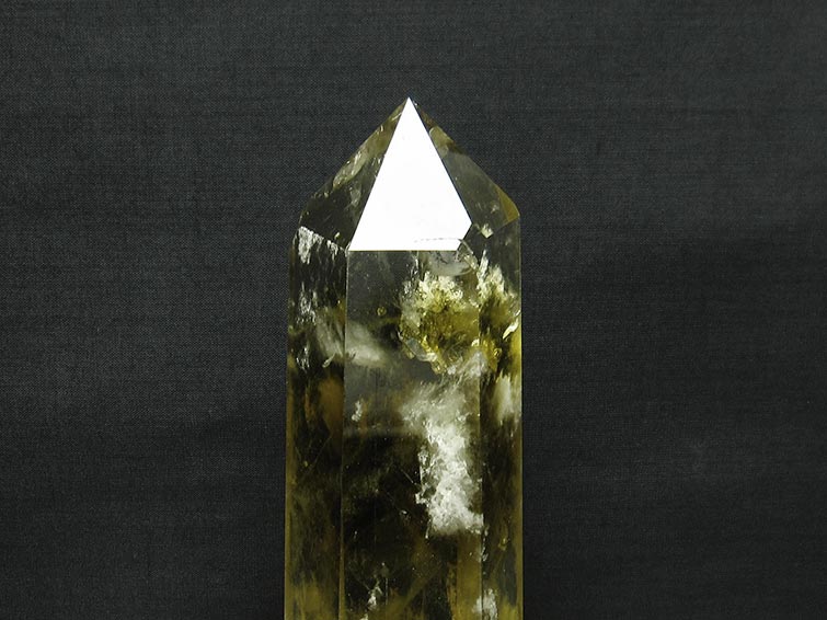 シトリン 六角柱 シトリンクォーツ 台座付属 一点物 152-2883