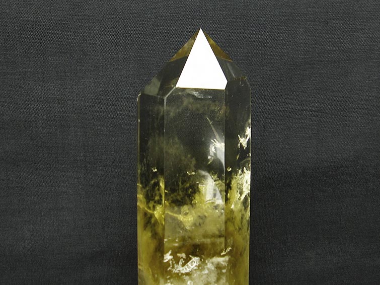 シトリン 六角柱 シトリンクォーツ 台座付属 一点物 152-2888