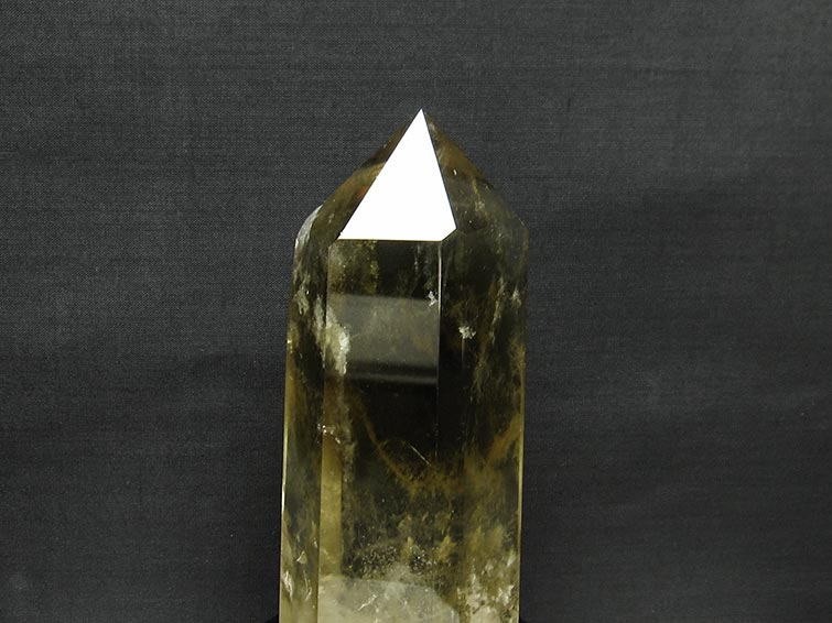 シトリン 六角柱 シトリンクォーツ 台座付属 一点物 152-2892