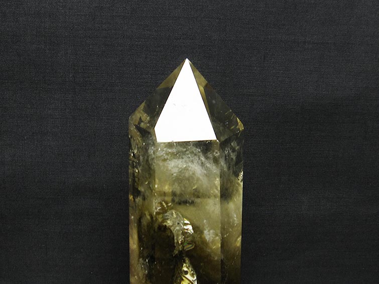 シトリン 六角柱 シトリンクォーツ 台座付属 一点物 152-2896