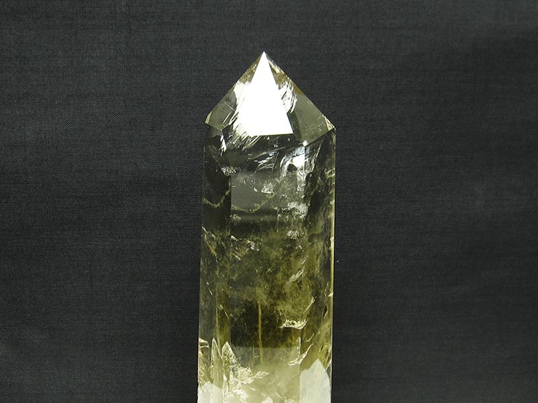 シトリン 六角柱 シトリンクォーツ 台座付属 一点物 152-2905