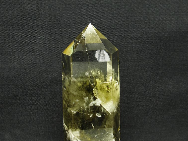 シトリン 六角柱 シトリンクォーツ 台座付属 一点物 152-2907