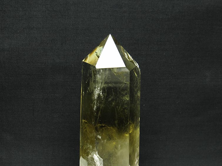 シトリン 六角柱 シトリンクォーツ 台座付属 一点物 152-2910