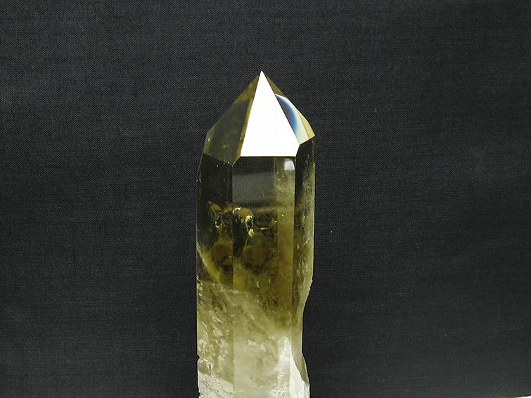 シトリン 六角柱 シトリンクォーツ 台座付属 一点物 152-2914