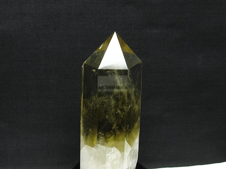 シトリン 六角柱 シトリンクォーツ 台座付属 一点物 152-2918