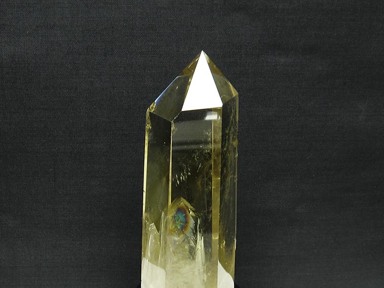 シトリン 六角柱 シトリンクォーツ 台座付属 一点物 152-2921