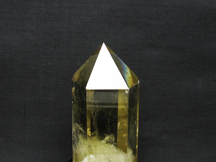 シトリン 六角柱 シトリンクォーツ 台座付属 一点物 152-2928