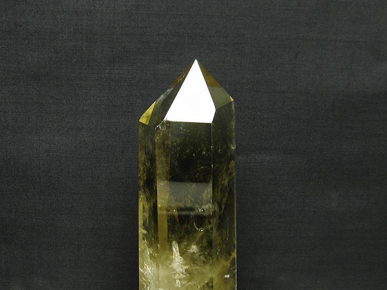 シトリン 六角柱 シトリンクォーツ 台座付属 一点物 152-2935