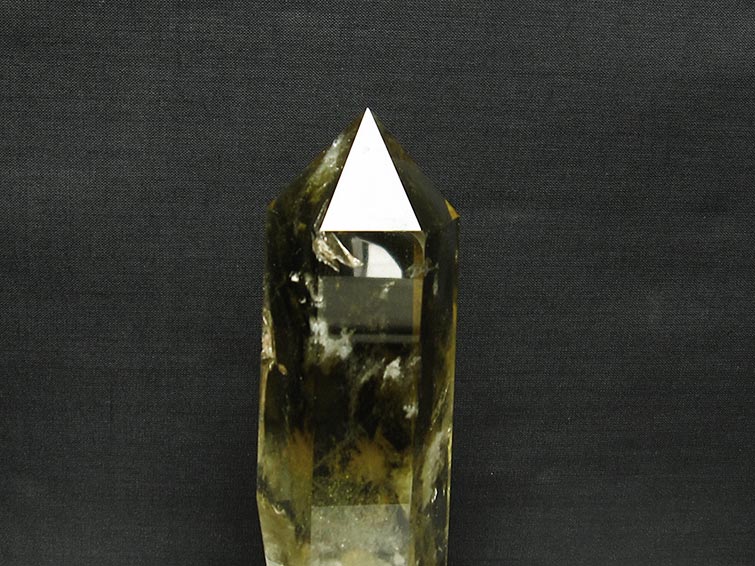 シトリン 六角柱 シトリンクォーツ 台座付属 一点物 152-2937