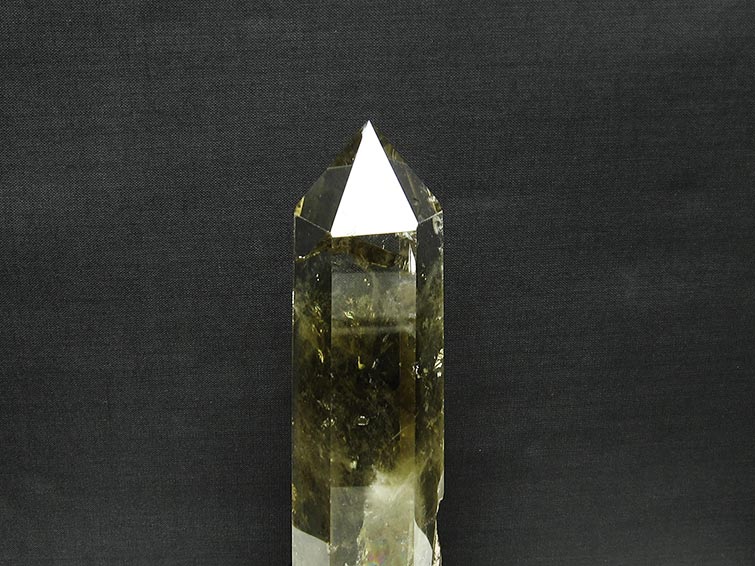 シトリン 六角柱 シトリンクォーツ 台座付属 虹入り 一点物 152-2942