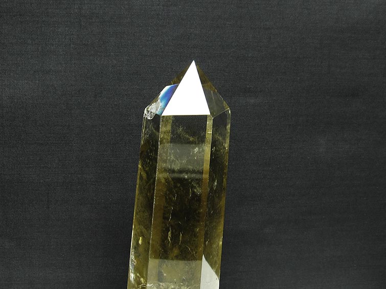 シトリン 六角柱 シトリンクォーツ 台座付属 一点物 152-2948