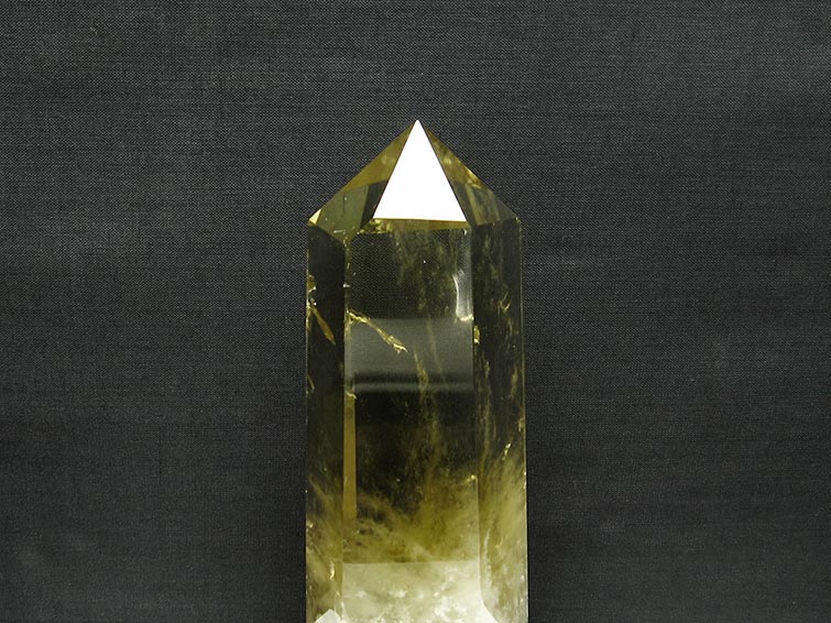 シトリン 六角柱 シトリンクォーツ 台座付属 一点物 152-2949