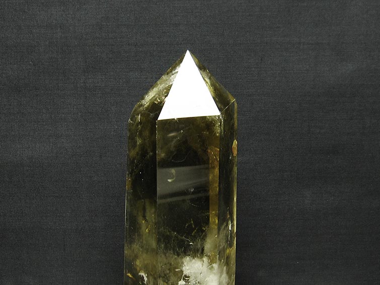 シトリン 六角柱 シトリンクォーツ 台座付属 一点物 152-2954