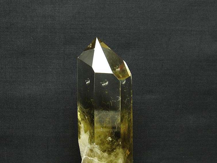 シトリン 六角柱 シトリンクォーツ 台座付属 一点物 152-2955