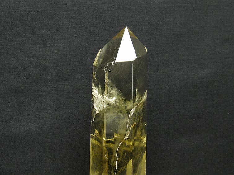 シトリン 六角柱 シトリンクォーツ 台座付属 一点物 152-2957