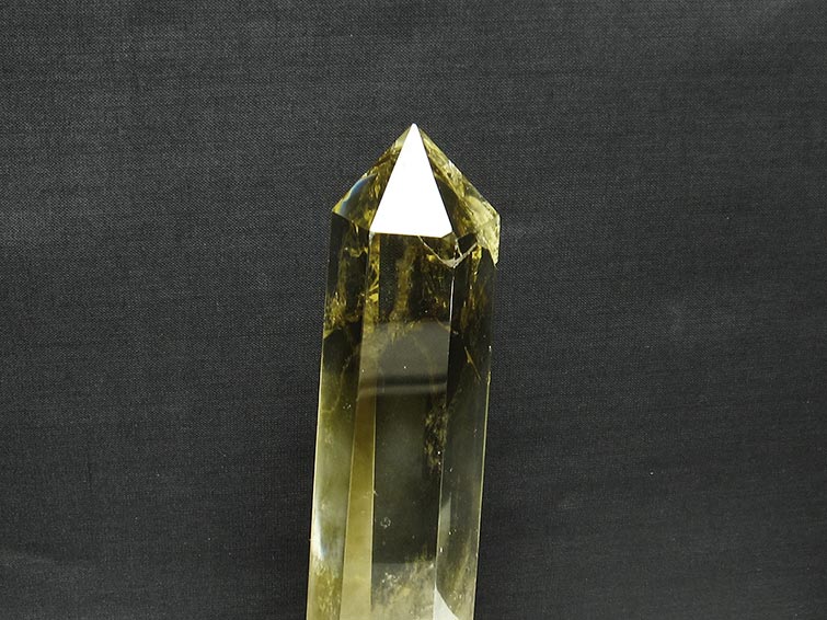 シトリン 六角柱 シトリンクォーツ 台座付属 一点物 152-2962