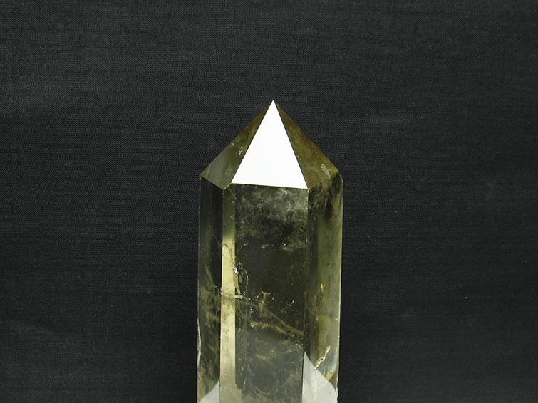 シトリン 六角柱 シトリンクォーツ 台座付属 一点物 152-2967