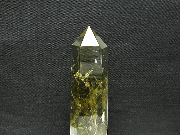 シトリン 六角柱 シトリンクォーツ 台座付属 一点物 152-2968