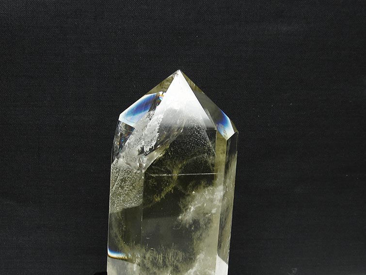 シトリン 六角柱 シトリンクォーツ 台座付属 虹入り 一点物 152-2973