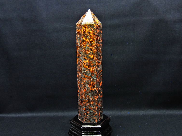 1.2Kg ユーパーライト 六角柱 台座付属 一点物 152-3002