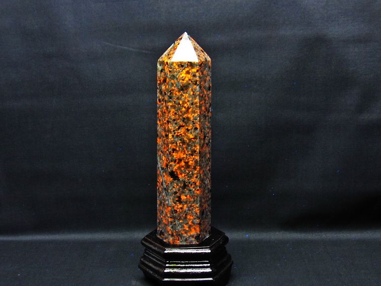 1.1Kg ユーパーライト 六角柱 台座付属 一点物 152-3005