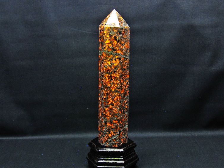 1.2Kg ユーパーライト 六角柱 台座付属 一点物 152-3009