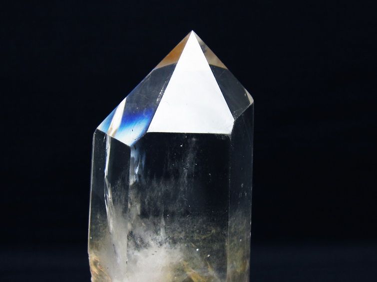 水晶 六角柱 台座付属 虹入り 一点物 152-3096