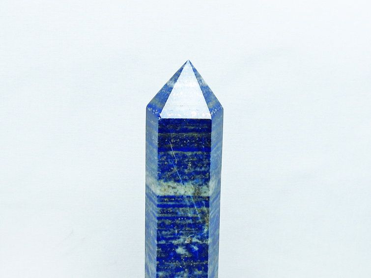 ラピスラズリ 六角柱 台座付属 一点物 152-3118