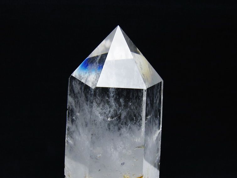 水晶 六角柱 水晶 ポイント 台座付属 一点物 152-3754