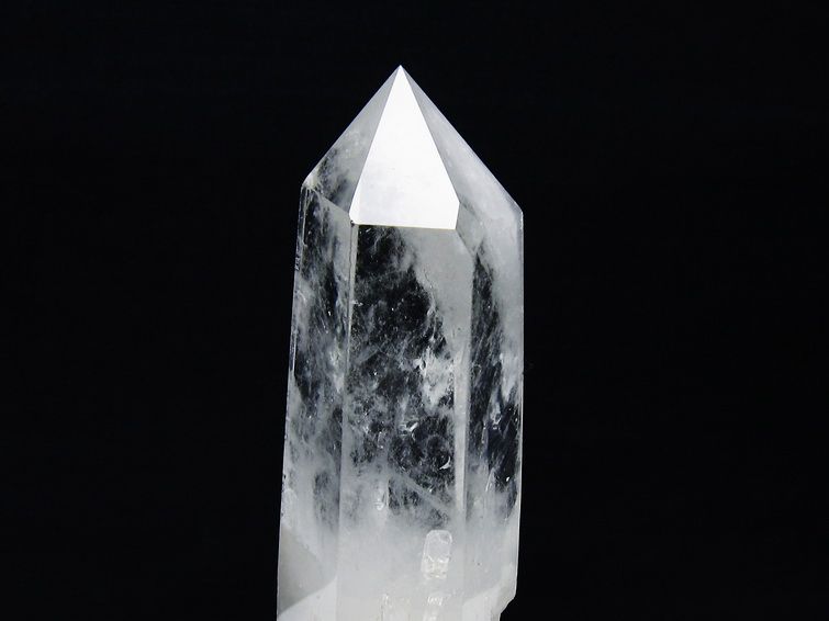 水晶 六角柱 水晶 ポイント 台座付属 一点物 152-3756