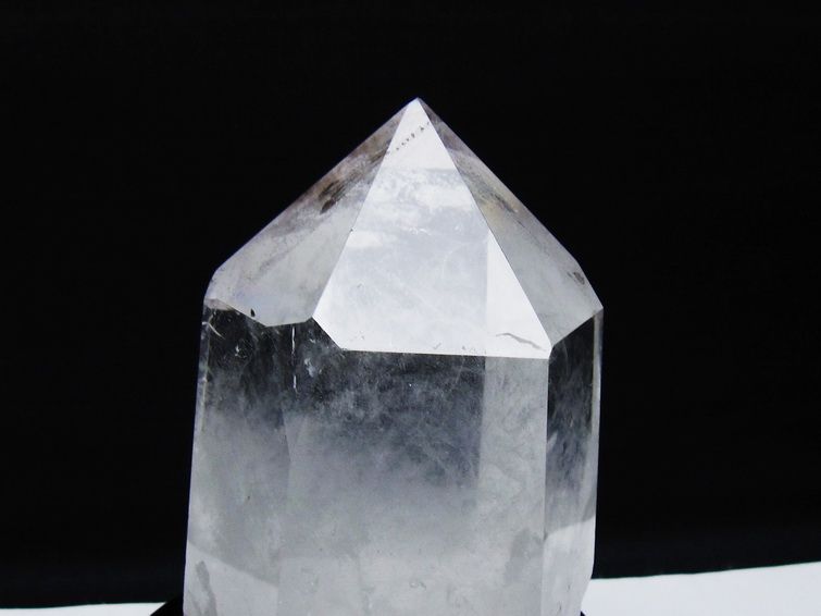 水晶 六角柱 水晶 ポイント 台座付属 一点物 152-3766