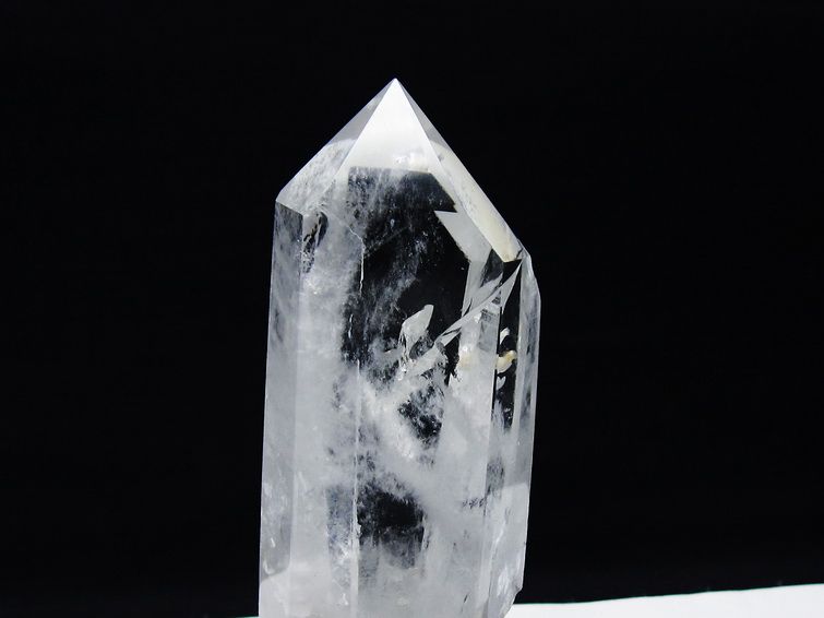 水晶 六角柱 水晶 ポイント 台座付属 一点物 152-3769
