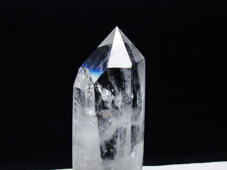 水晶 六角柱 水晶 ポイント 台座付属 一点物 152-3769