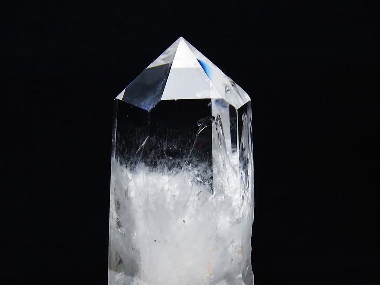 水晶 六角柱 水晶 ポイント 台座付属 一点物 152-3774