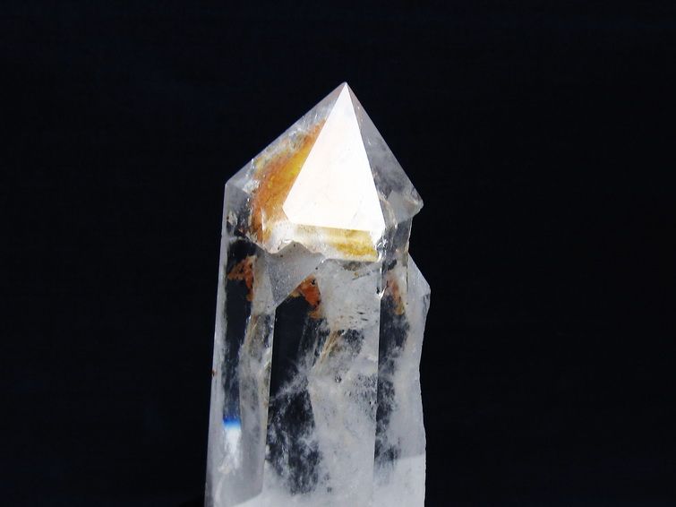 水晶 六角柱 水晶 ポイント 台座付属 一点物 152-3783